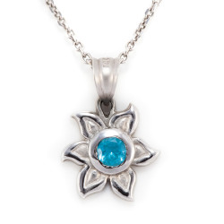 Fiore Pendant - Petite - 14k White Gold