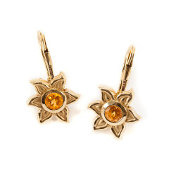 Fiore Earrings - 14k Yellow Gold