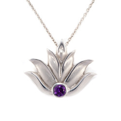 Lotus Pendant - Sterling Silver