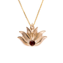 Lotus Pendant - 14k Yellow Gold