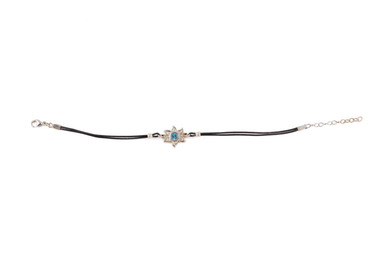 Libra Bracelet - Gunmetal Leather