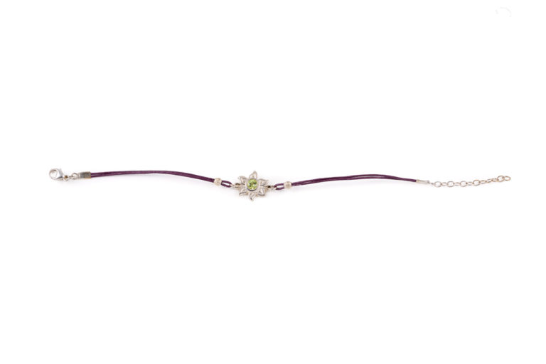 Libra Bracelet - Violet Leather