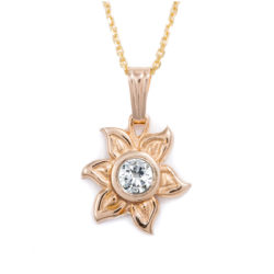 Fiore Pendant-Petite-14K Yellow Gold
