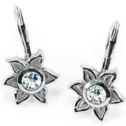 Fiore Earrings-14K White Gold